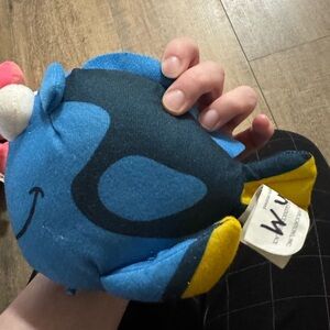 Disney Blue and Yellow Plush Fish - Soft Stuffed Sea Friend